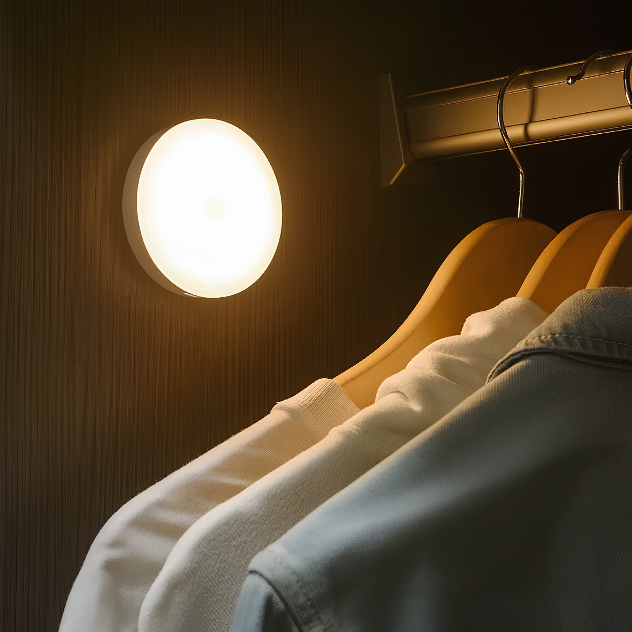 Bewegingssensor Lamp Draadloos ABS Compact Hal Trap Kast Nachtlamp Automatisch Licht USB Oplaadbaar | Sansoti