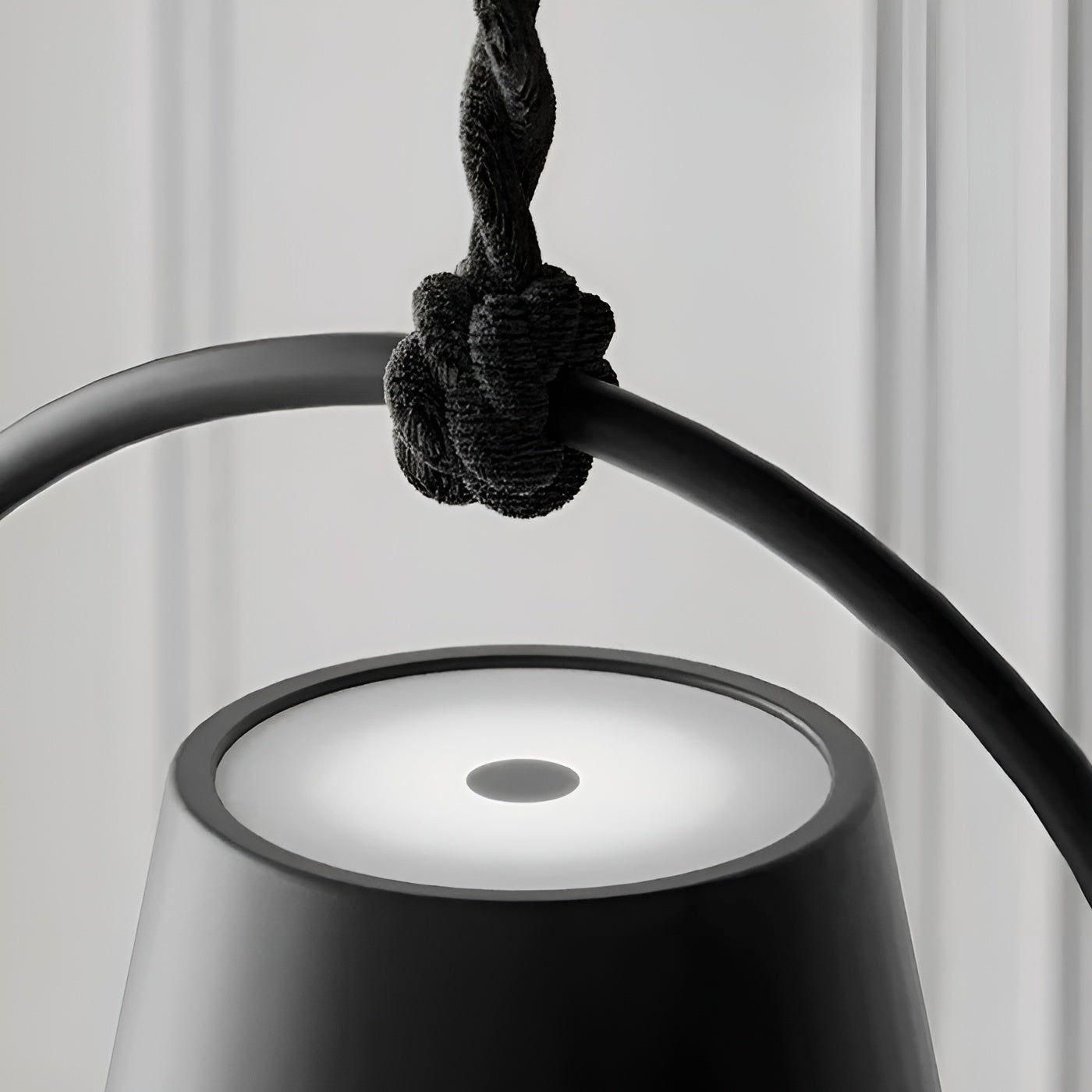 Hanglamp Draadloos Oplaadbaar LED Retro Metaal Zwart Wit Pendellamp Modern | Sansoti