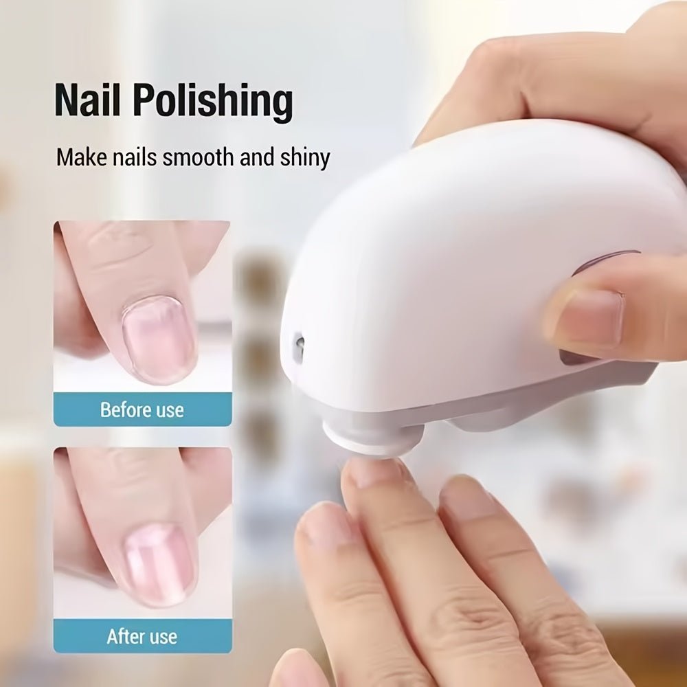 Electric Nail Clipper with LED Lighting and Polishing Function for Safe Professional Nail Care at Home | Sansoti