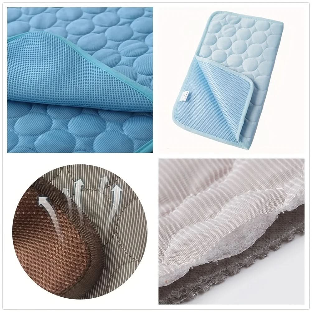 Tapis rafraîchissant pour animaux, couverture d’été pour chien et chat, coussin de repos rafraîchissant et respirant, tapis matelassé rafraîchissant, 6 couleurs | Sansoti