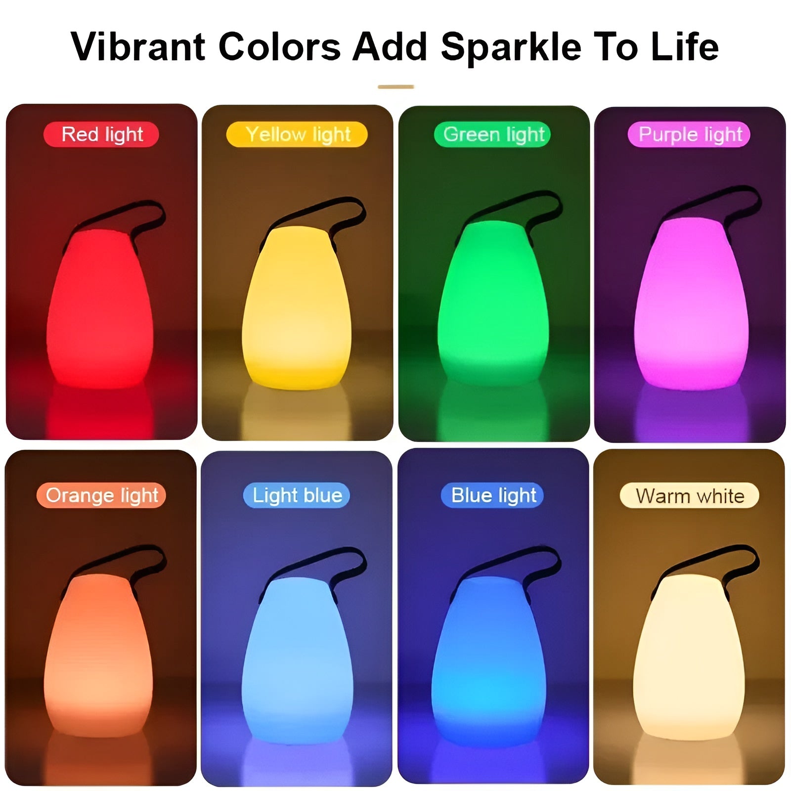 Draadloze LED Tafellamp Waterdicht RGB Dimbaar Oplaadbaar | Sansoti