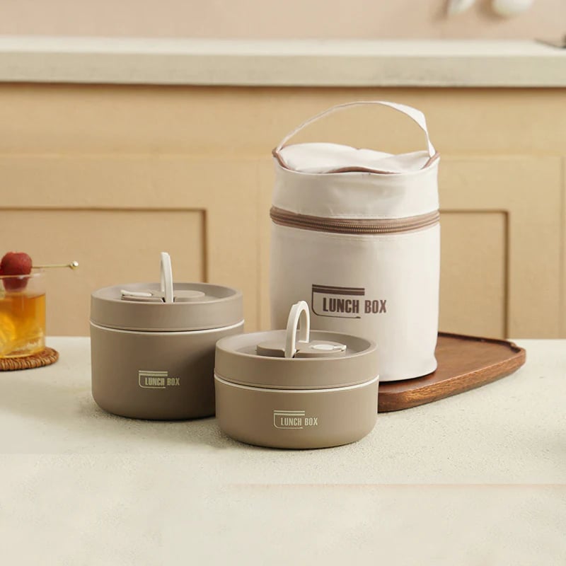 Geïsoleerde Lunchbox met Vacuümtechnologie – Houdt Eten Tot 4 Uur Warm – Lekvrij RVS Ontwerp – Ideaal voor School en Werk | Sansoti