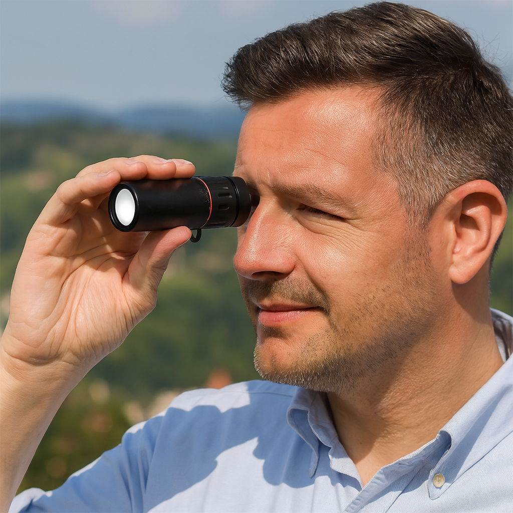 Compact Monoculair Telescoop 50x Vergroting Ultralicht 66g Wandelen Vogels Kijken Outdoor Avontuur Telescoop | Sansoti