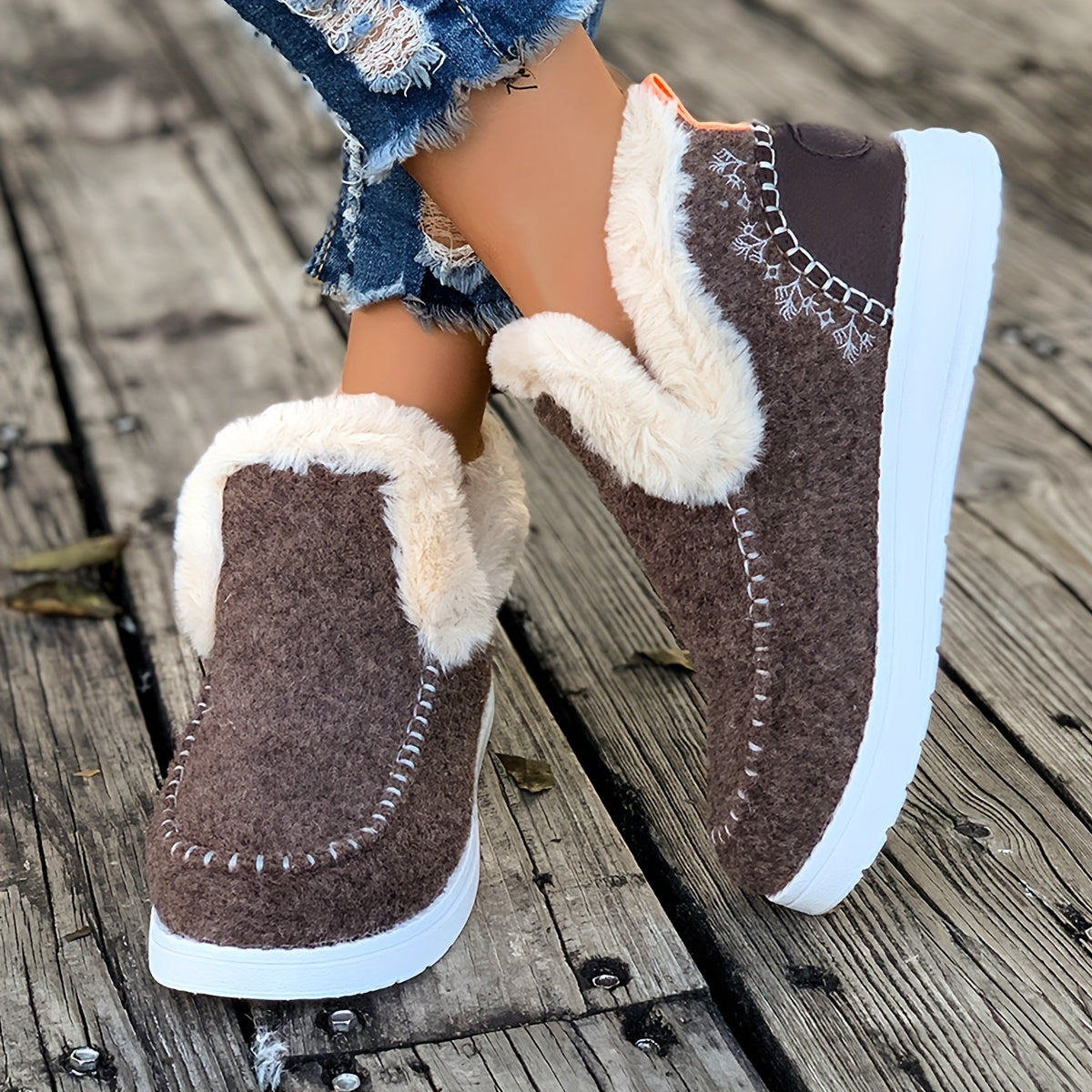 Damenpantoffeln mit Plüschfutter, rutschfester Sohle, Wärme und Komfort, weiche Winterschuhe und Hausschuhe für drinnen | Sansoti