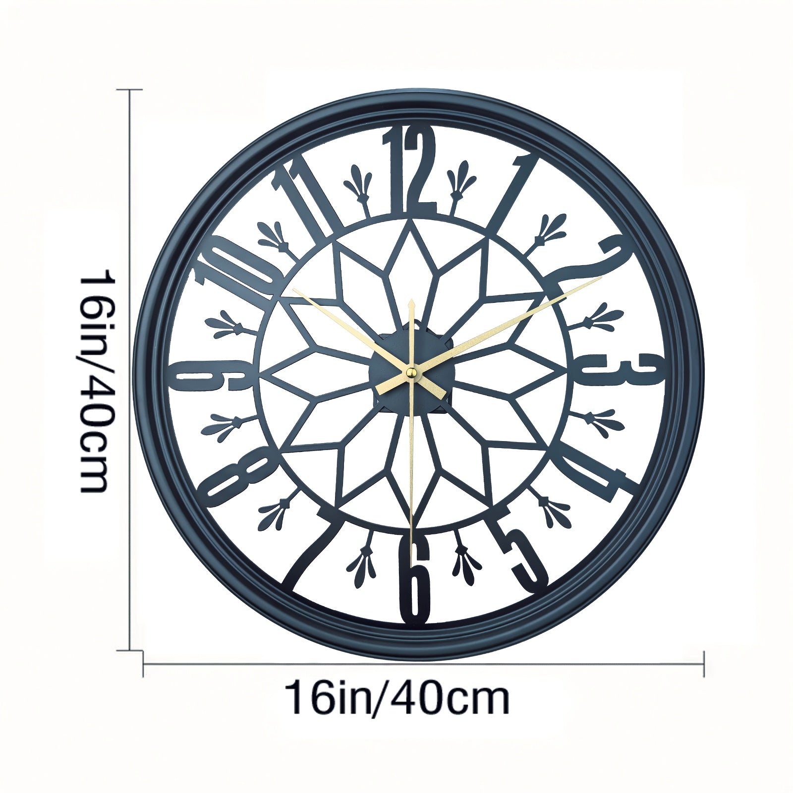 Industriële Wandklok 30cm Vintage Metaal Stille Beweging | Sansoti