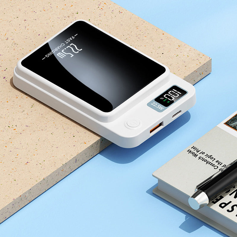 Kabellose Powerbank 20000mAh mit Schnellladefunktion und LED-Display für Smartphone Tablet und mobile Geräte unterwegs | Sansoti