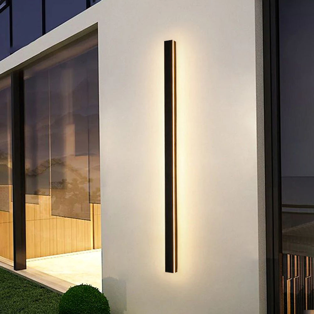 Außenlampe Wandleuchte LED Schwarz Aluminium IP65 30-200cm Modern | Restfield