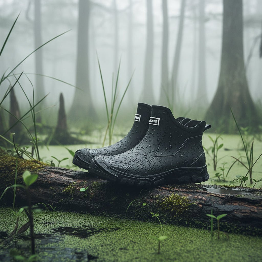 Gummistiefel Wasserdicht Rutschfest Knöchelhoch PVC-Außenstiefel für Garten Camping Angeln und Outdoor-Aktivitäten | Sansoti