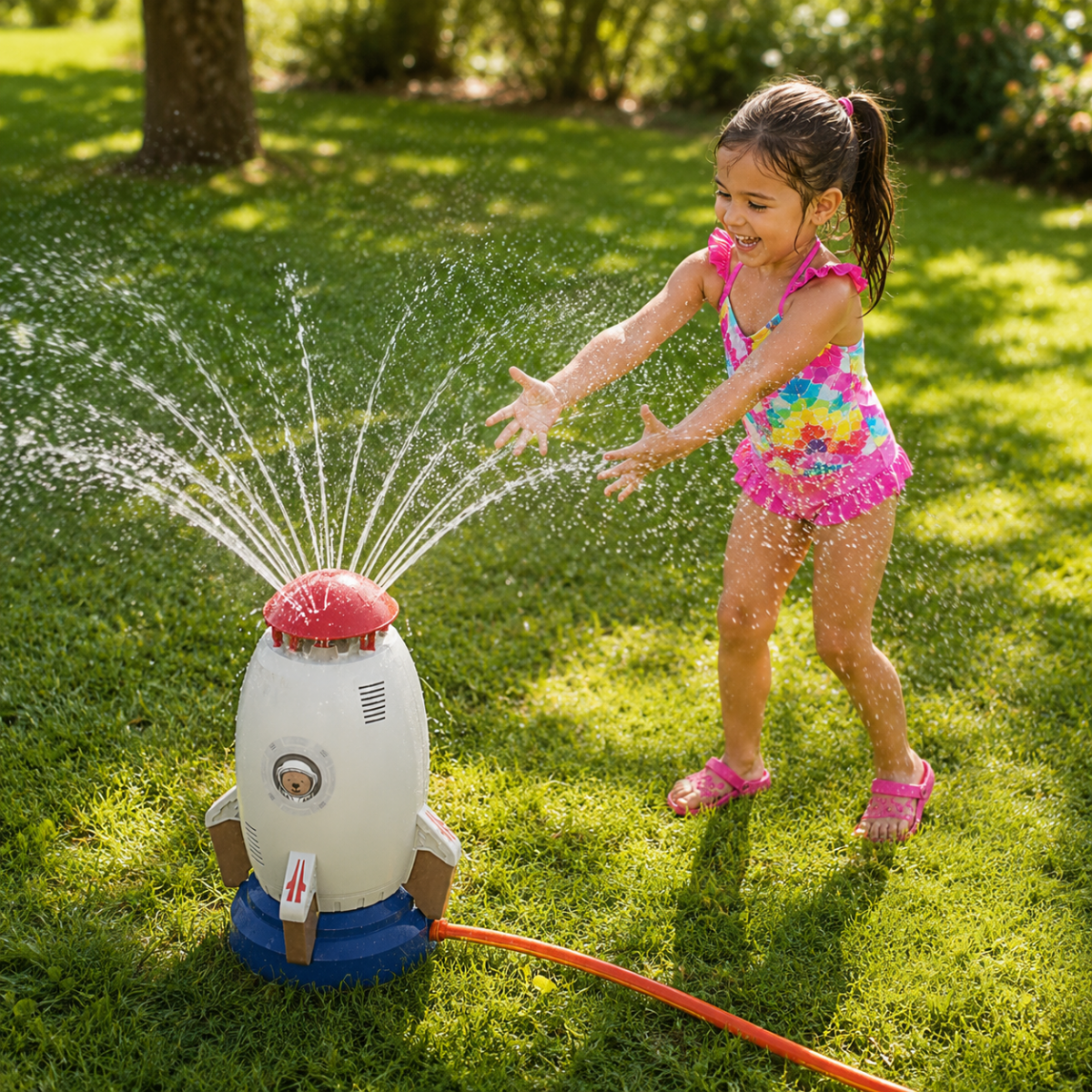 Watersproeier Raket 360° voor Kinderen – Veilig en Duurzaam voor Tuin of Strand | Sansoti