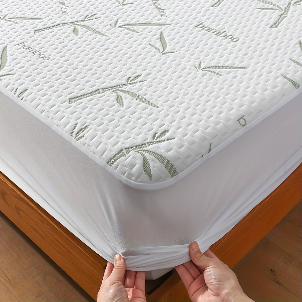 Atmungsaktiver Bambus-Matratzenschoner mit 3D-Belüftung, kühlendem Effekt und Matratzenauflage für einen besseren Schlaf | Sansoti