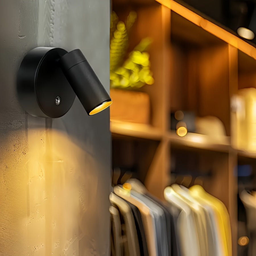 Draadloze LED Accentlamp Dimbaar met Aanraakbediening Zwart voor Kunst en Decoratie | Sansoti