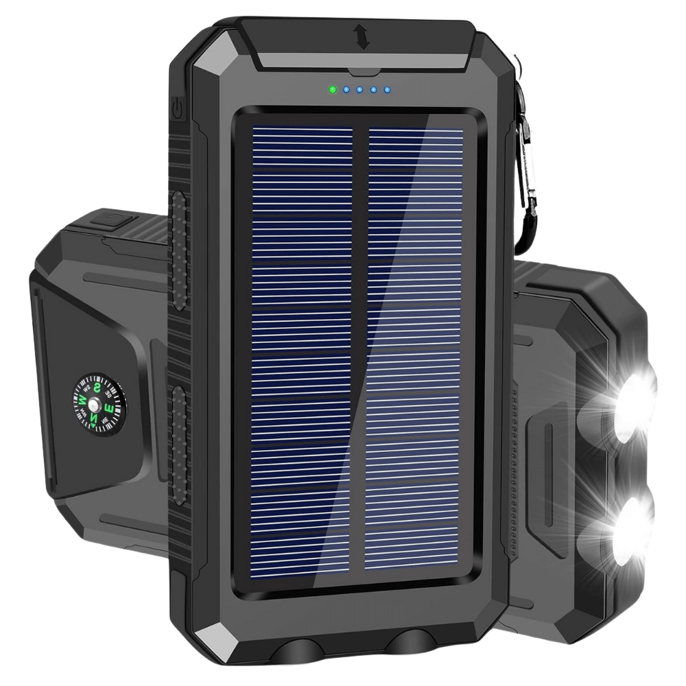 Solar-Powerbank 10000 mAh mit wasserdichtem Gehäuse für den Außenbereich | Restfield