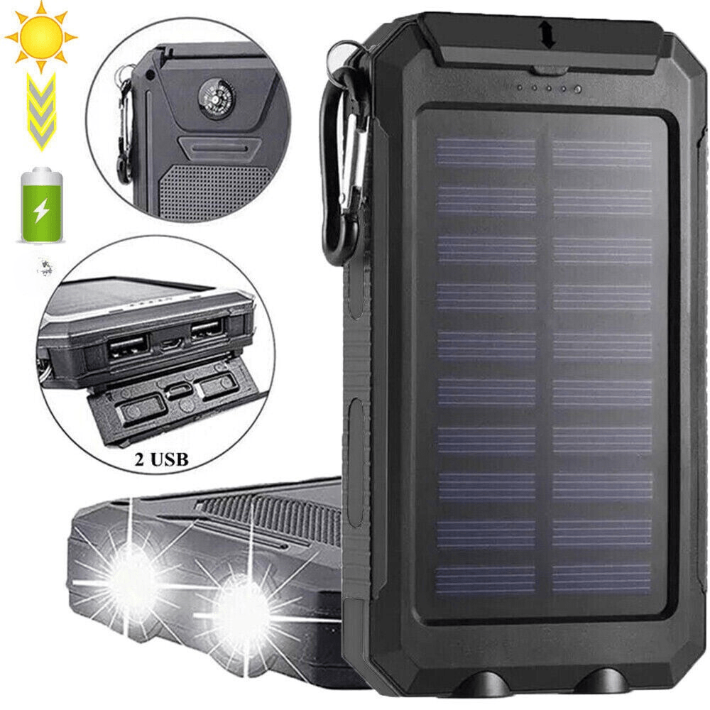 Solar-Powerbank 10000 mAh mit wasserdichtem Gehäuse für den Außenbereich | Restfield