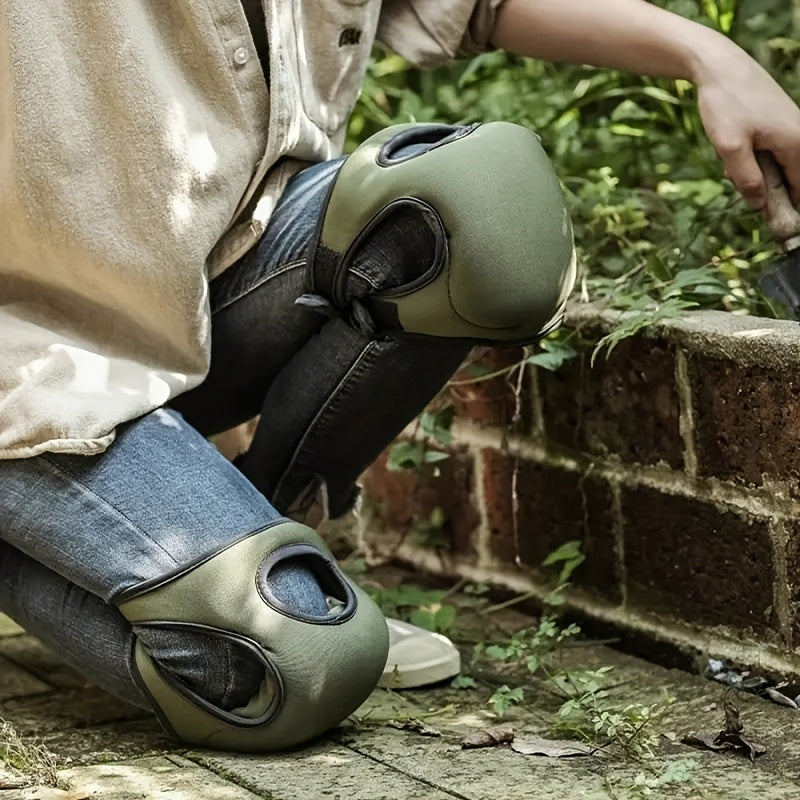 Ergonomische Knieschoner-Set für Gartenarbeit Heimwerken und Bodenarbeiten mit verstellbaren Riemen Bequemes Knien | Sansoti