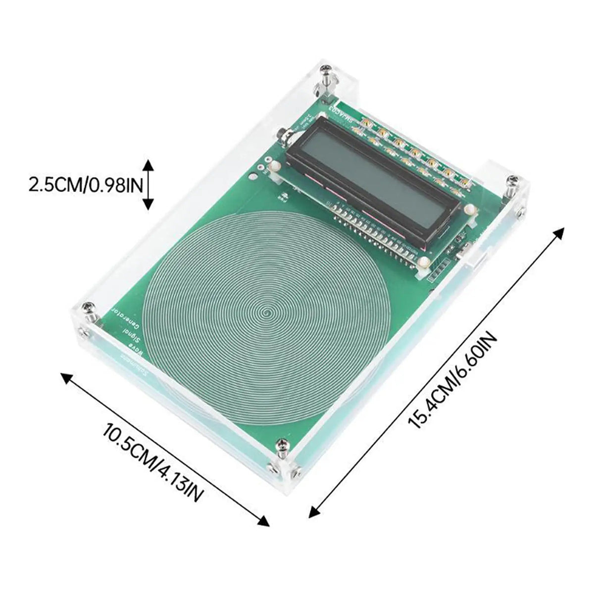 Générateur de signaux basse fréquence 0.01-100000Hz, oscillateur à quartz, écran LCD, générateur d’ondes de Schumann à 7.83Hz avec USB Type-C | Sansoti