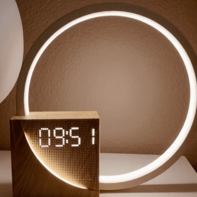 Digitale Lichtwekker met Zonsopgang Simulatie – Natuurlijk Wakker Worden – USB Oplaadpoort & FM Radio | Sansoti