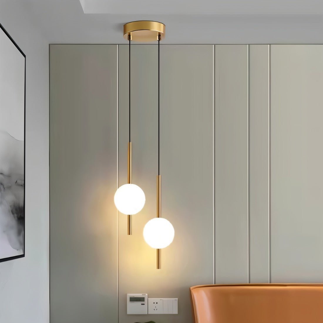 Sansoti | Moderne Hanglamp van Glas & Metaal – Scandinavisch Design (1 of 2 Lichtpunten)