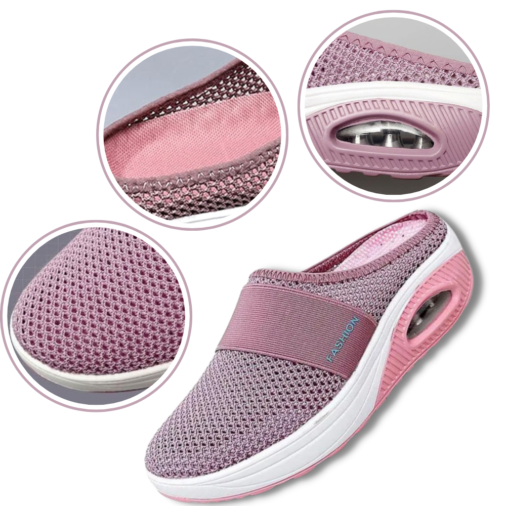 Orthopedische Instappers voor Dames Luchtgeveerd Comfortabel Zacht Slip-On | Sansoti