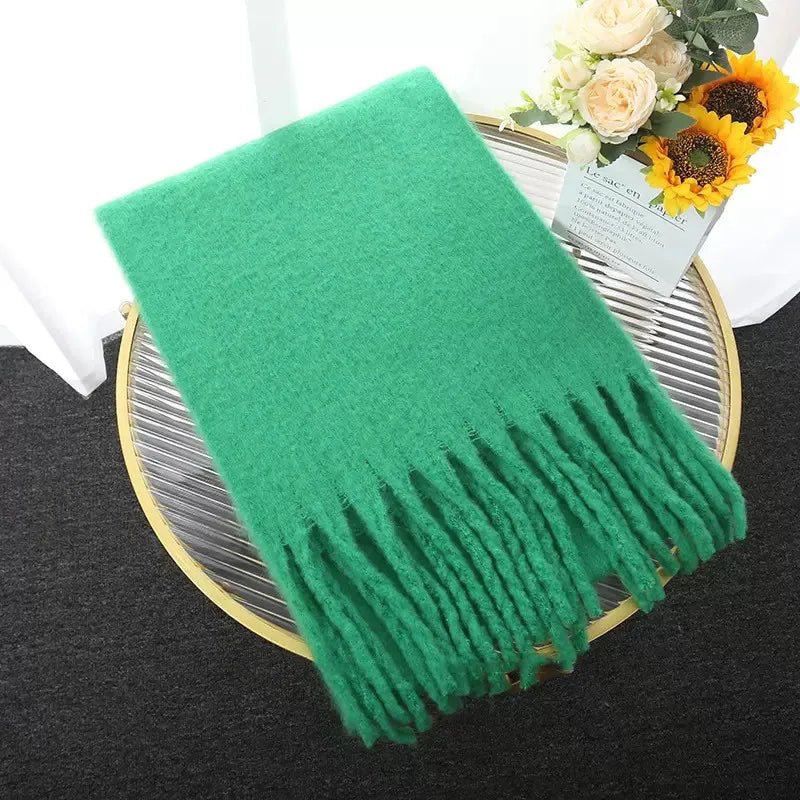 Écharpe en cachemire pour femme et homme, accessoire d’hiver, châle enveloppant en laine, tour de cou, étole, écharpe enveloppante chaude et douce | Sansoti