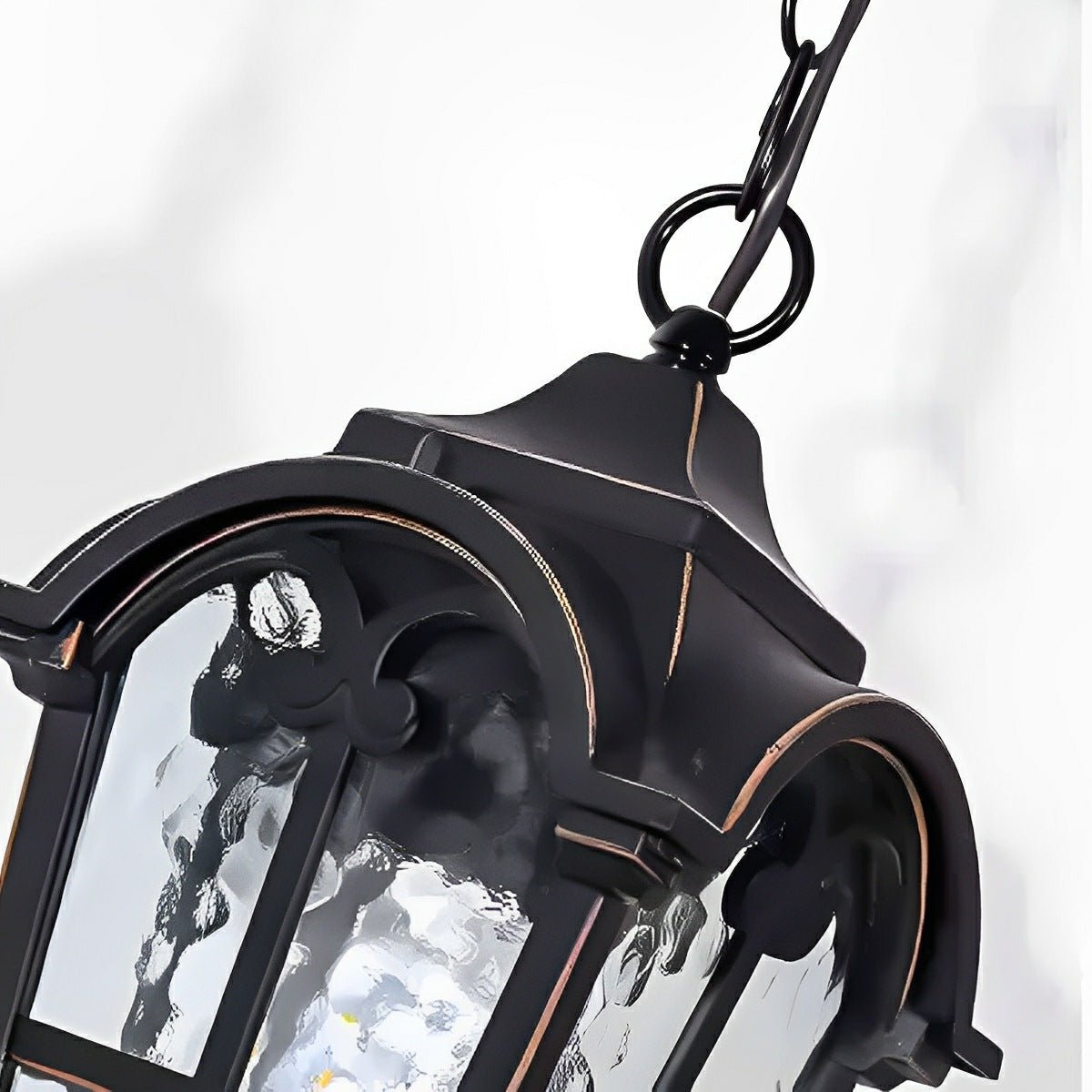 Hanglamp Tuin Zwart Lantaarn LED Waterdicht Aluminium IP56 Verstelbaar voor Terras Veranda Pergola Buiten | Sansoti