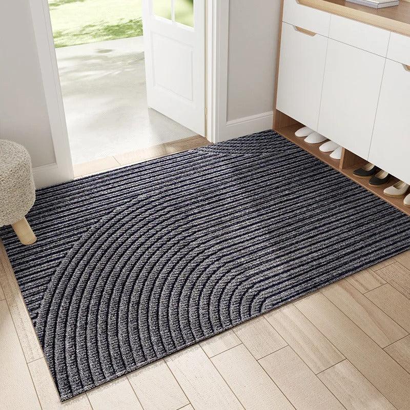 Antislip Deurmat Binnen & Buiten Groen Grijs Khaki Vuilvangmat Slijtvast Design Entree Hal Voordeur Inkom | Sansoti