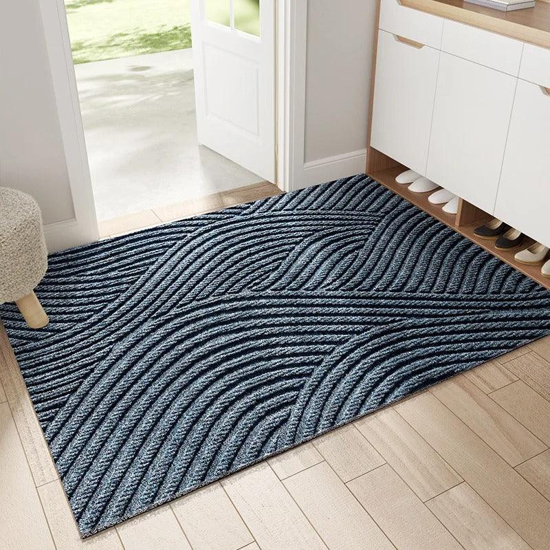 Antislip Deurmat Binnen & Buiten Groen Grijs Khaki Vuilvangmat Slijtvast Design Entree Hal Voordeur Inkom | Sansoti