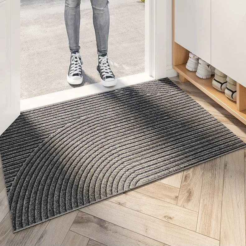 Antislip Deurmat Binnen & Buiten Groen Grijs Khaki Vuilvangmat Slijtvast Design Entree Hal Voordeur Inkom | Sansoti