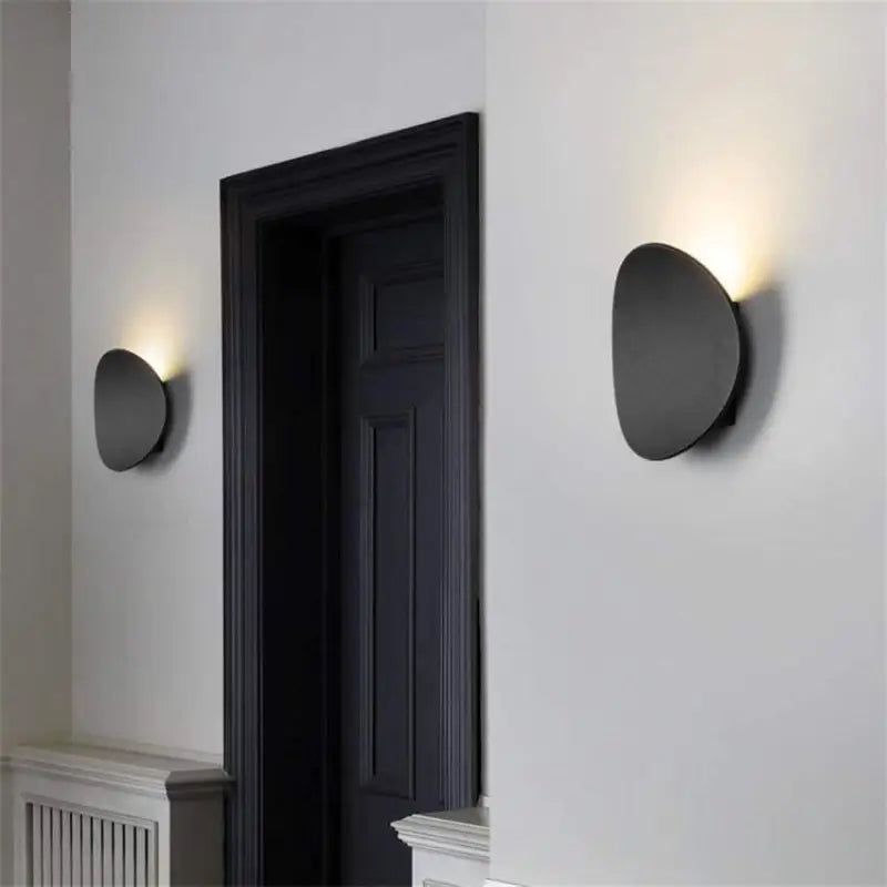 Wandlamp Gang Scandinavisch Aluminium Acryl Zwart Wit Goud 18cm LED Warm Wit Modern | Sansoti