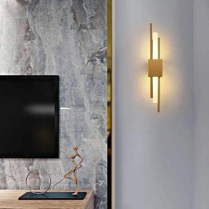 Wandlamp Goud Design Aluminium LED G4 15W Modern Woonkamer Slaapkamer Hal Luxe | Sansoti