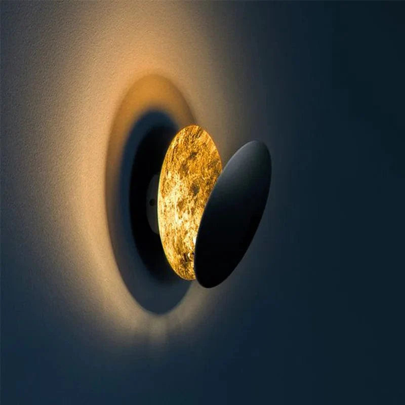 Applique murale Éclipse solaire Orientable Métal Or Art déco LED | Restfield