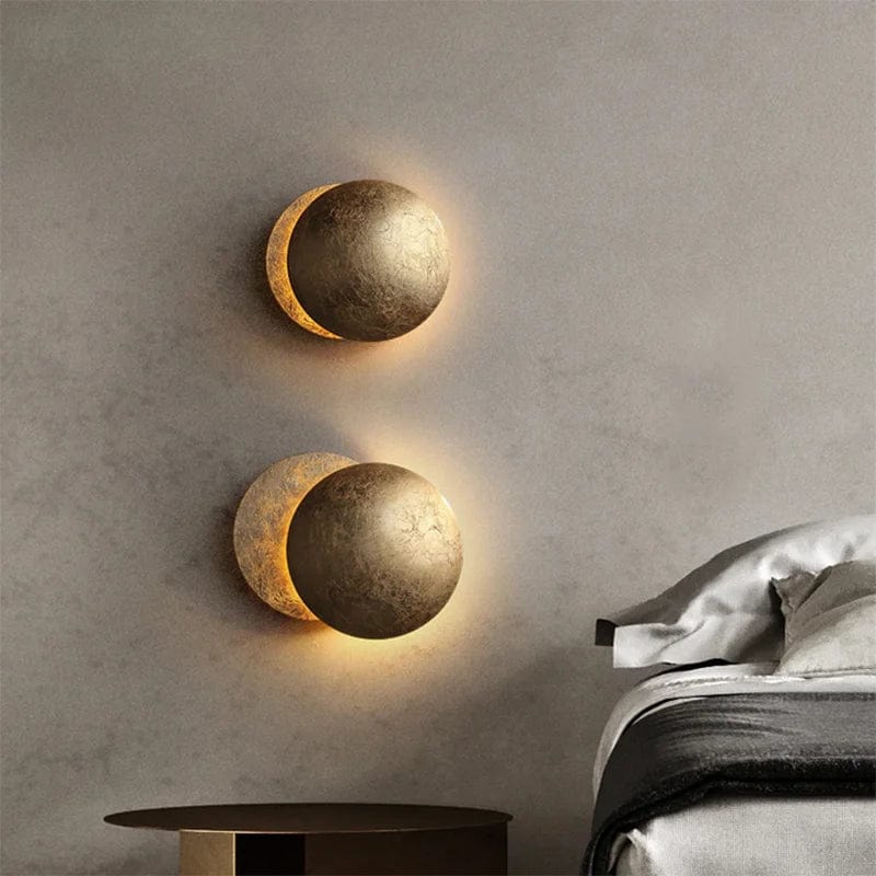 Applique murale Éclipse solaire Orientable Métal Or Art déco LED | Restfield