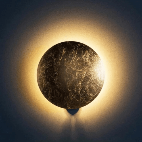Applique murale Éclipse solaire Orientable Métal Or Art déco LED | Restfield