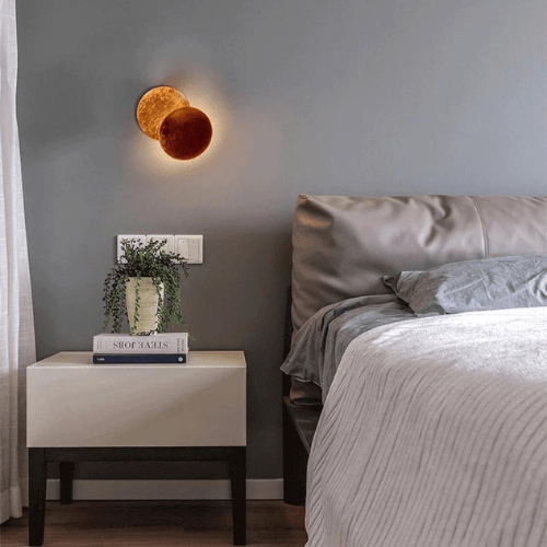 Applique murale Éclipse solaire Orientable Métal Or Art déco LED | Restfield