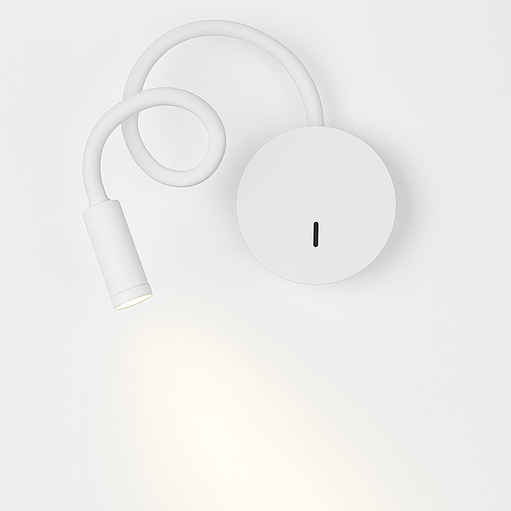 Leselampe Wand LED Flexibel Schwarz Schlafzimmer Bettlampe Wandleuchte Leselicht Flexibler Arm Wiederaufladbar Nachttisch Kopfteil Büro | Restfield