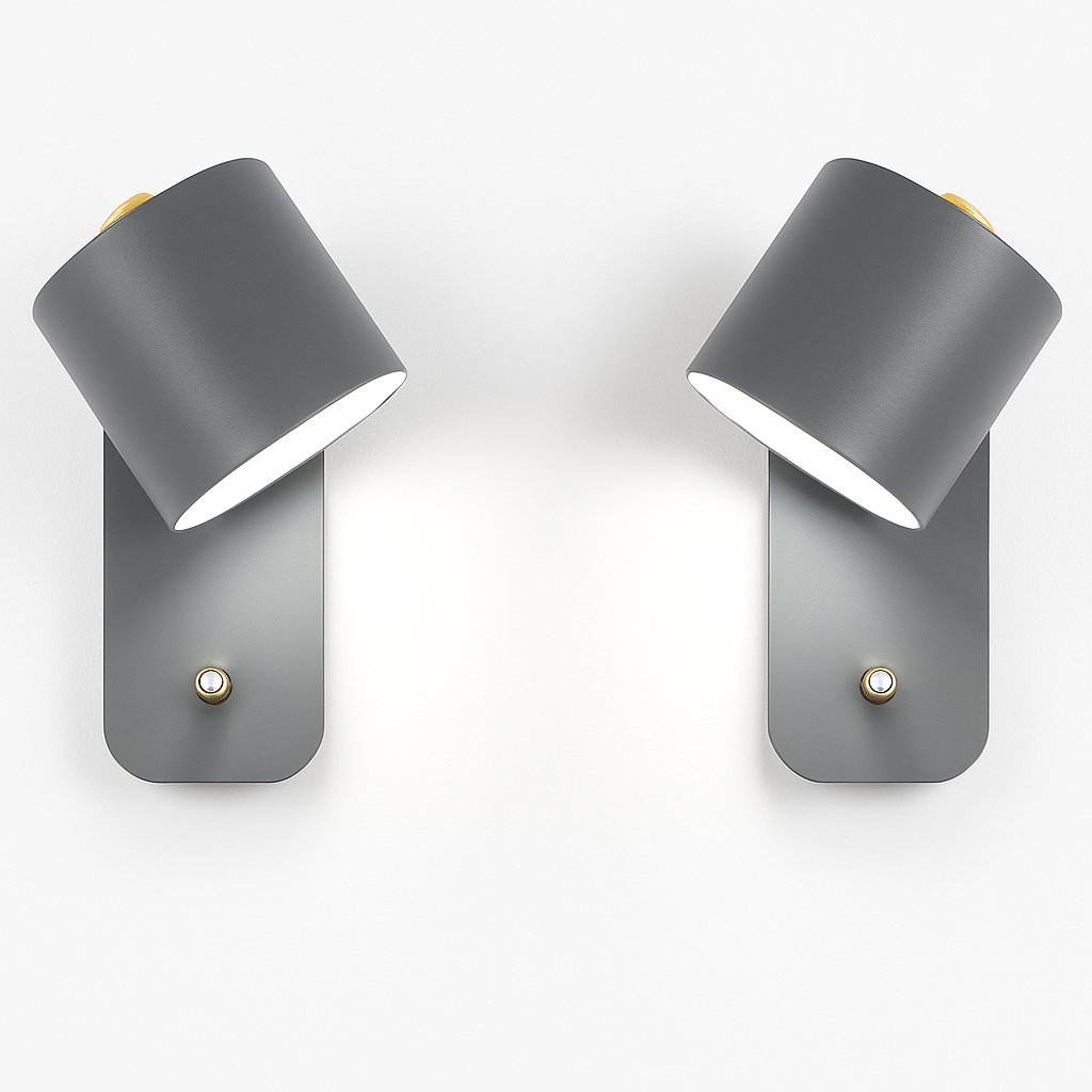 Wandleuchte Metall E27 Schwarz Weiß Schlafzimmer Wohnzimmer Schalter Nordische Wandlampe Leselampe Treppe Flur Nachttischlampe | Restfield