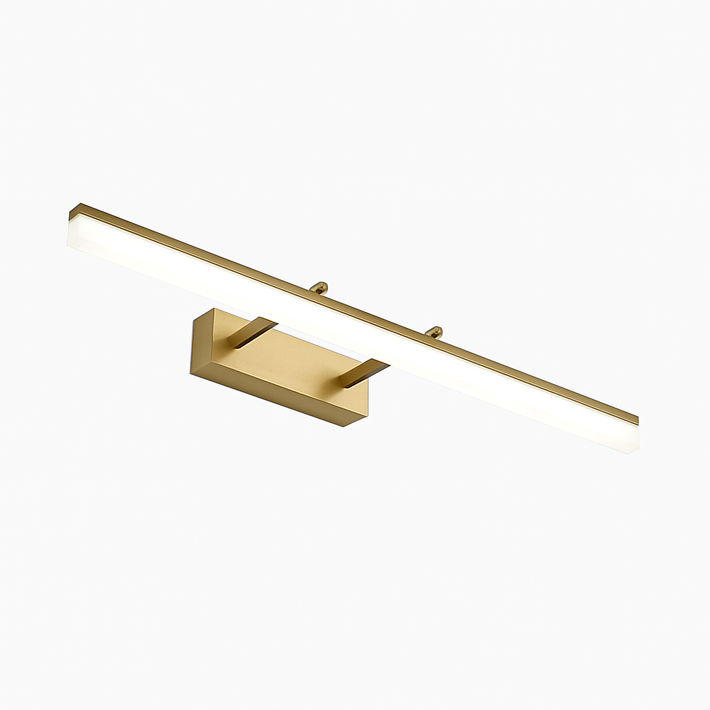 Spiegelleuchte LED Aluminium Gold Badezimmer Wohnzimmer Lineare Wandleuchte Spiegelbeleuchtung Make-up Lampe Kunst Beleuchtung | Restfield