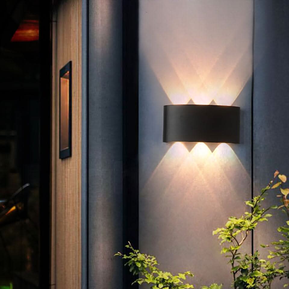 Applique murale extérieure LED étanche avec design aluminium moderne et éclairage haut & bas | Restfield