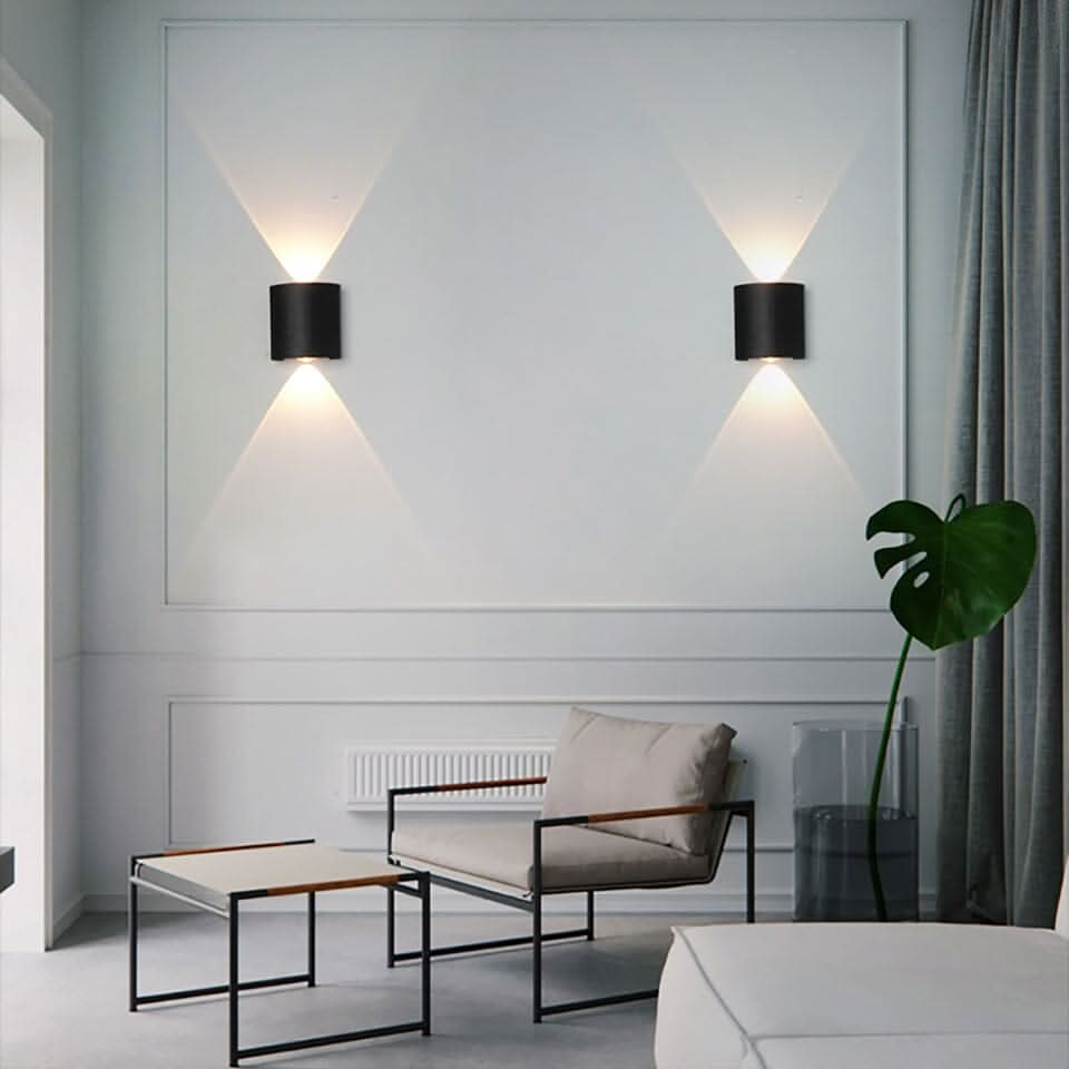 Applique murale extérieure LED étanche avec design aluminium moderne et éclairage haut & bas | Restfield