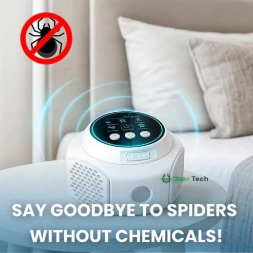 Ultrasone Spinnenbestrijder Stopcontact Chemievrij Huisdier- en Kindvriendelijk Insectenwering 300m² | Sansoti