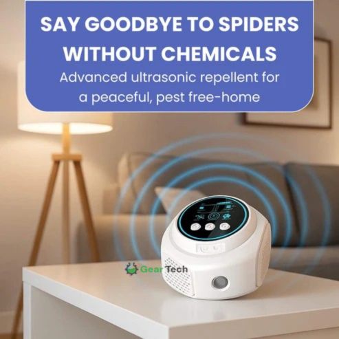 Ultrasone Spinnenbestrijder Stopcontact Chemievrij Huisdier- en Kindvriendelijk Insectenwering 300m² | Sansoti