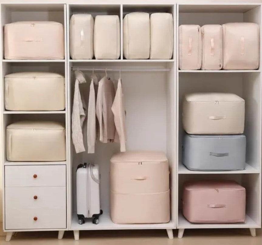Compressie Opbergzak voor Kleding & Textiel | Ruimtebesparend Vacuüm Compressietas | Sansoti
