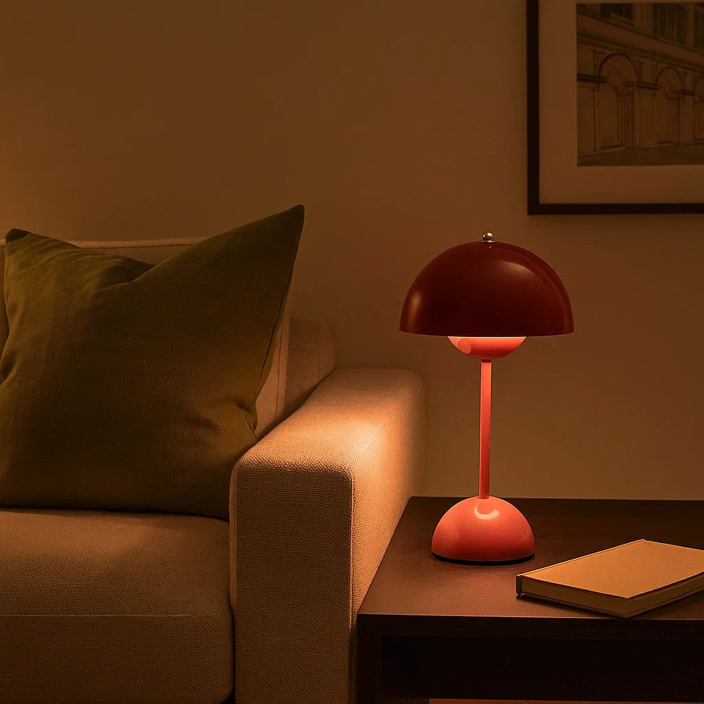 Moderne Touch Tischleuchte LED – Dimmbar mit Touch-Steuerung | Skandinavisches Design, warmweißes Licht, stilvolle Nacht- & Schreibtischlampe | Restfield