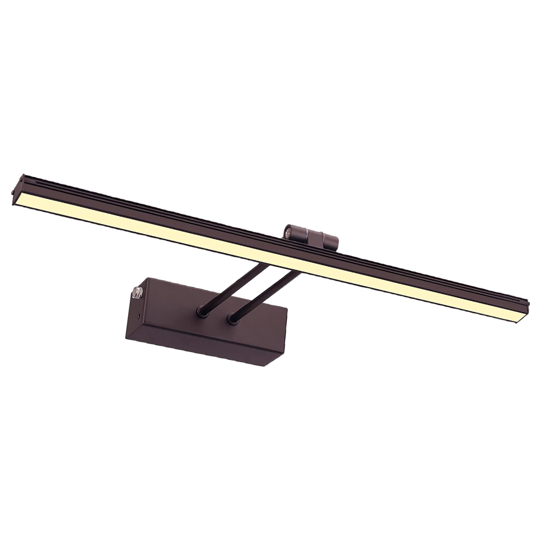 Wandlamp met Touch-bediening — Metalen LED Lamp voor Woonkamer Slaapkamer — Dimbaar Nachtlampje met Afstandsbediening Modern Design Zwart Goud 20cm Wandverlichting | Sansoti