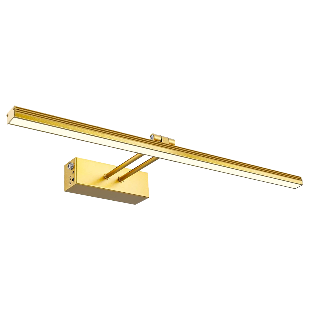 Wandlamp met Touch-bediening — Metalen LED Lamp voor Woonkamer Slaapkamer — Dimbaar Nachtlampje met Afstandsbediening Modern Design Zwart Goud 20cm Wandverlichting | Sansoti