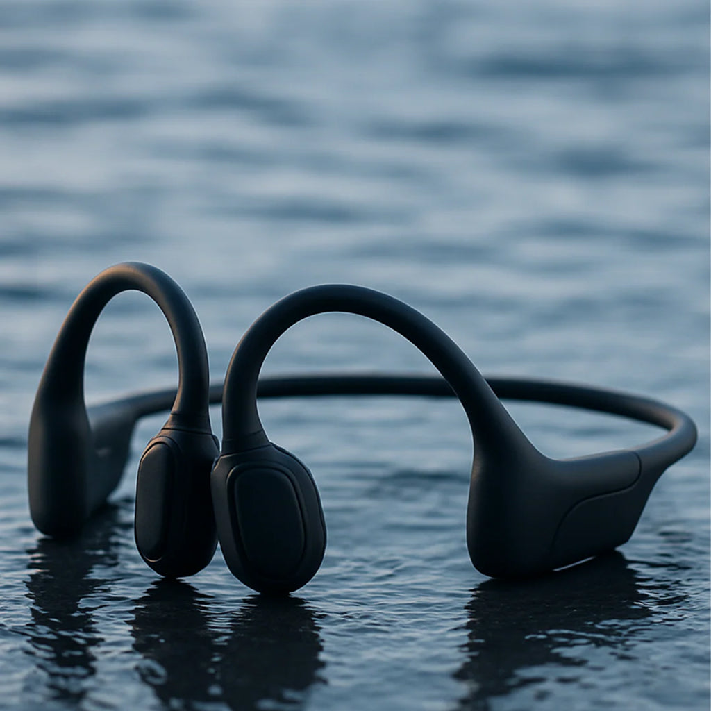Kabellose Knochenleitungs-Kopfhörer mit Open-Ear-Design, IPX5-wasserbeständigem Titanrahmen für Sport und Laufen | Sansoti
