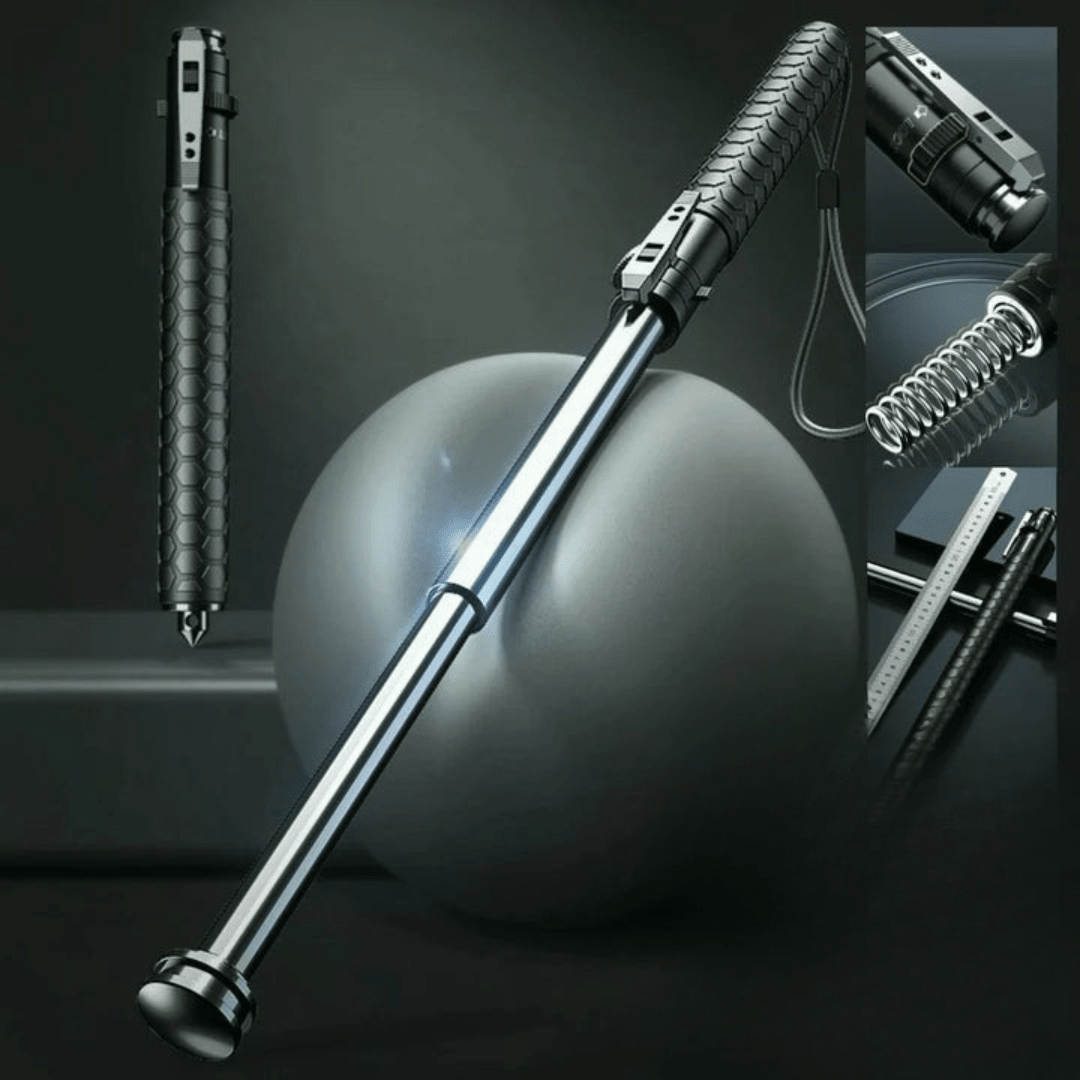 Canne de marche pliable à réglage par bouton, ajustable de 39 à 65 cm, avec poignée antidérapante pour la sécurité, randonnée et activités de plein air | Sansoti