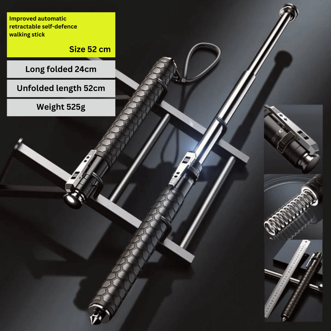 Canne de marche pliable à réglage par bouton, ajustable de 39 à 65 cm, avec poignée antidérapante pour la sécurité, randonnée et activités de plein air | Sansoti