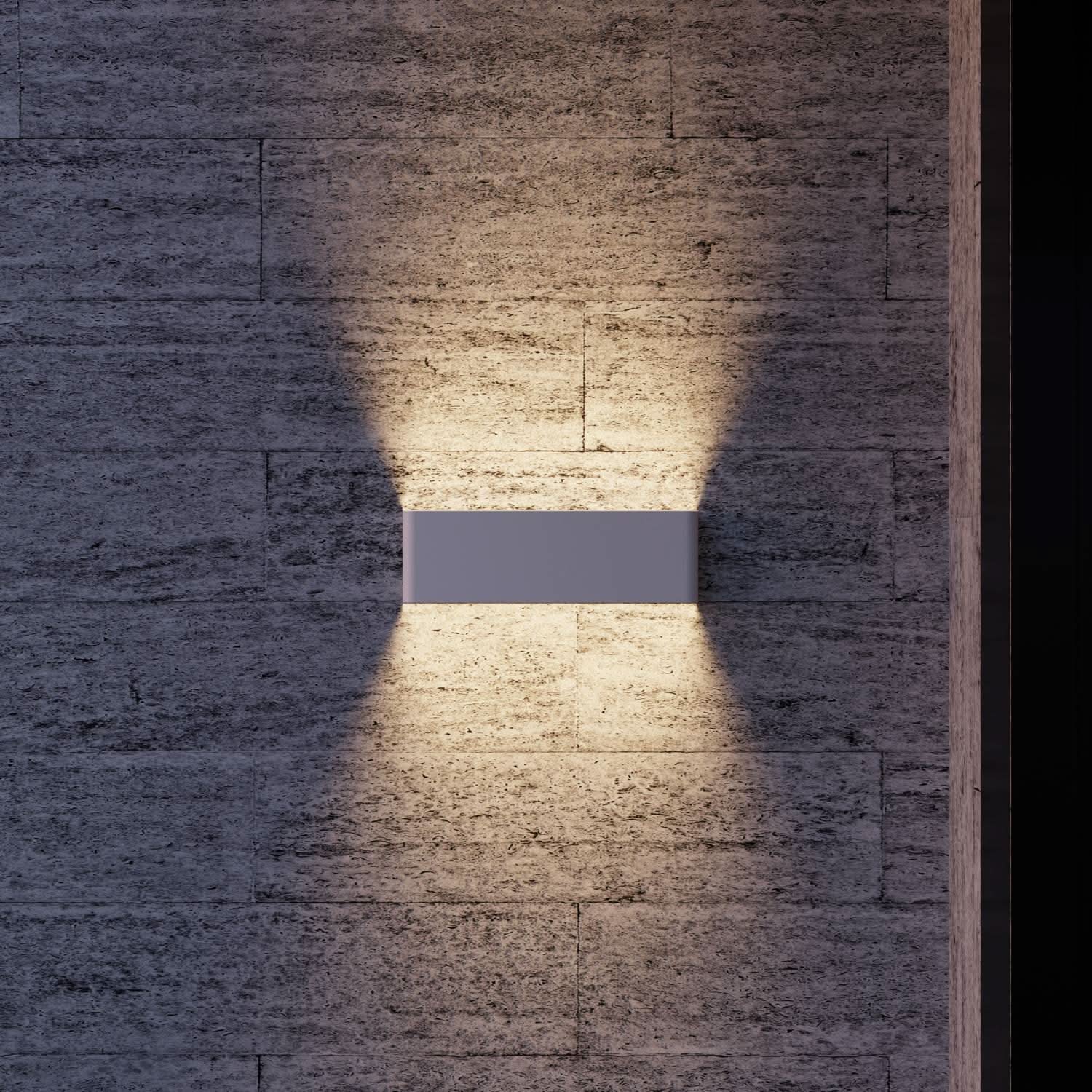 Minimalistische LED-Wandleuchte für Außen- und Innenbereiche mit Up-Down-Licht | Restfield