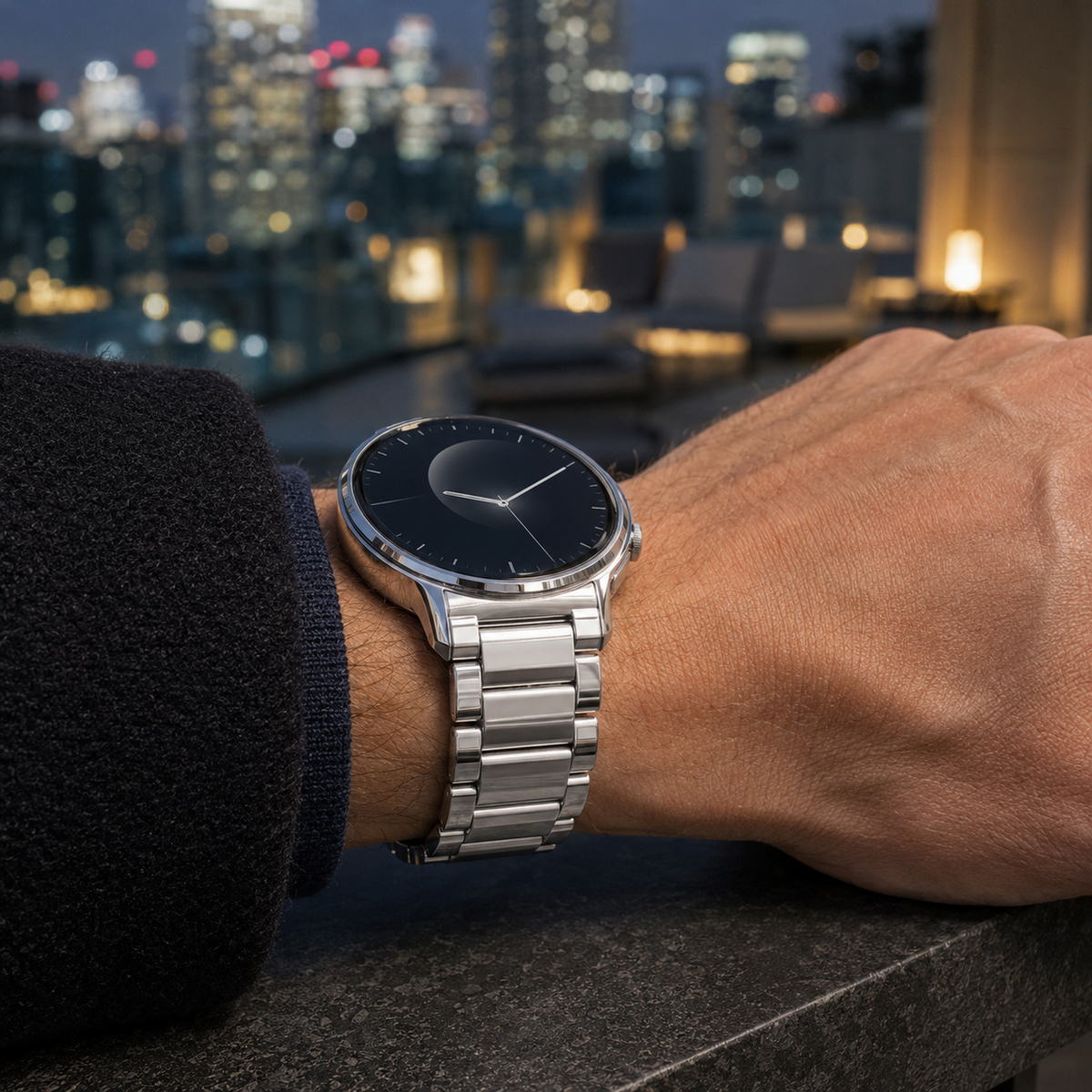 Metalowa bransoleta na smartwatch, ogniwa ze stali nierdzewnej, 40 mm, 44 mm, 46 mm, srebrna, złota, czarna, różowa, pasek na nadgarstek do zegarka | Sansoti