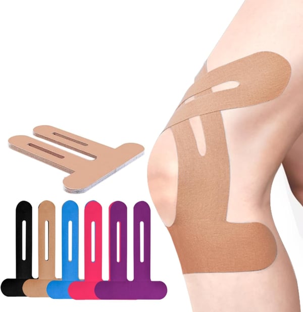 Kinesio tape préformé pour le genou, élastique et respirant, soutien sportif, liberté de mouvement et stabilité | Sansoti